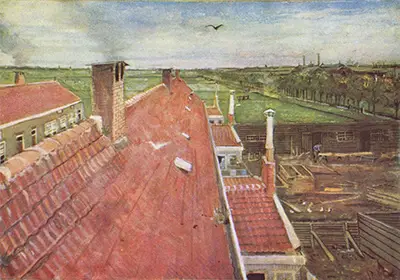 Rooftops, View from the Atelier The Hague Vincent van Gogh